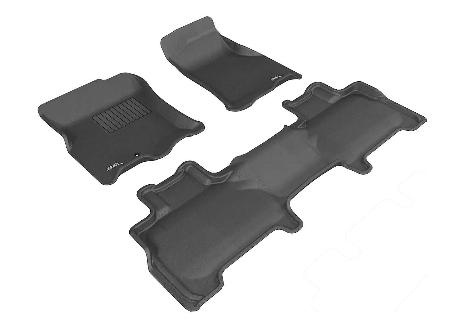 3D MAXpider Floor Mats Ford Expedition (07-10) All-Weather Kagu Series - Front / Second / Third Row