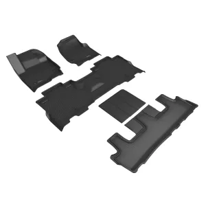 3D MAXpider Floor Mats Ford Expedition Max (18-24) All-Weather Kagu Series - Front / Second / Third Row