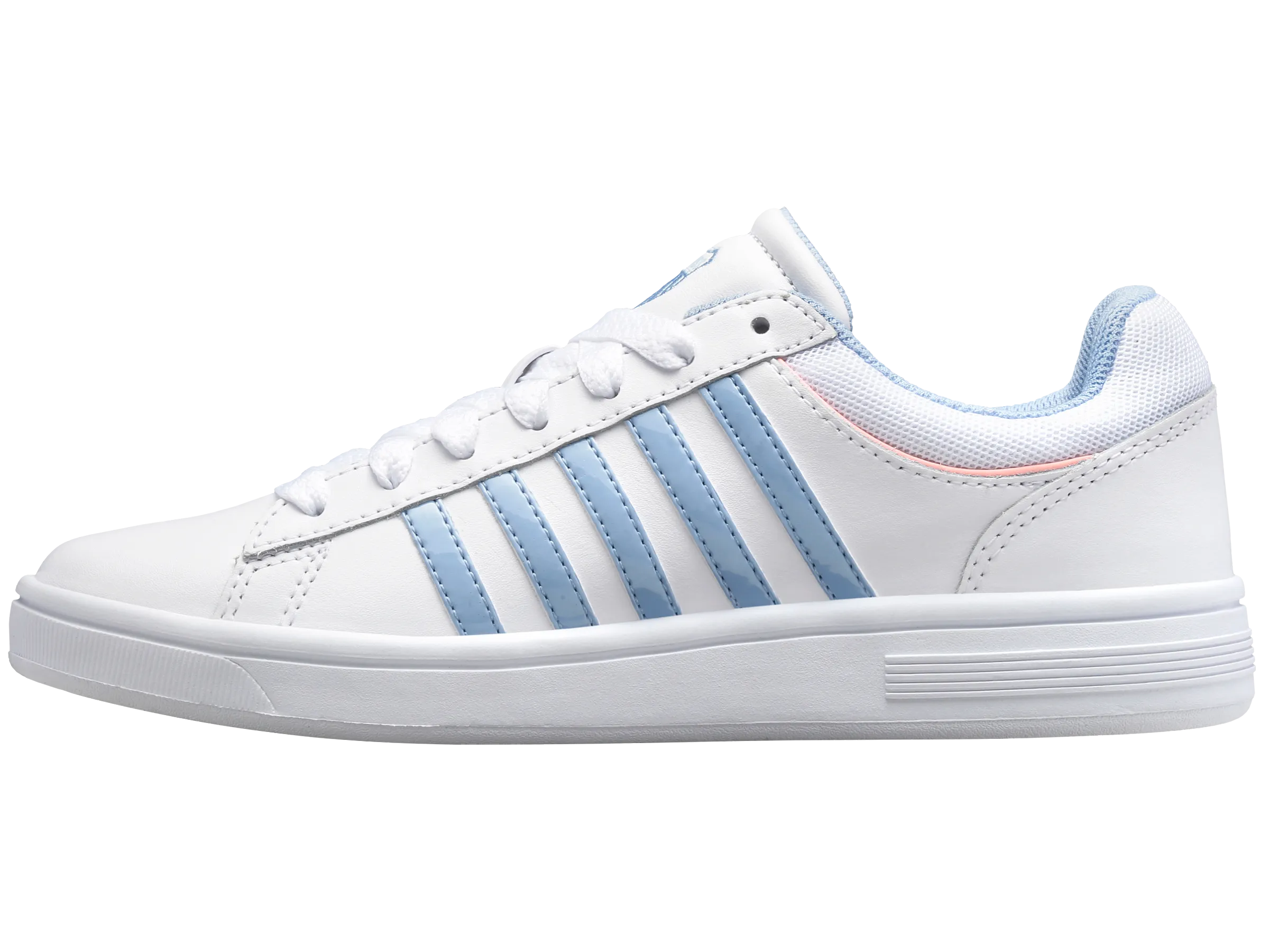 96154-161-M | COURT WINSTON | WHITE/CHAMBRAY BLUE/SAND CORAL