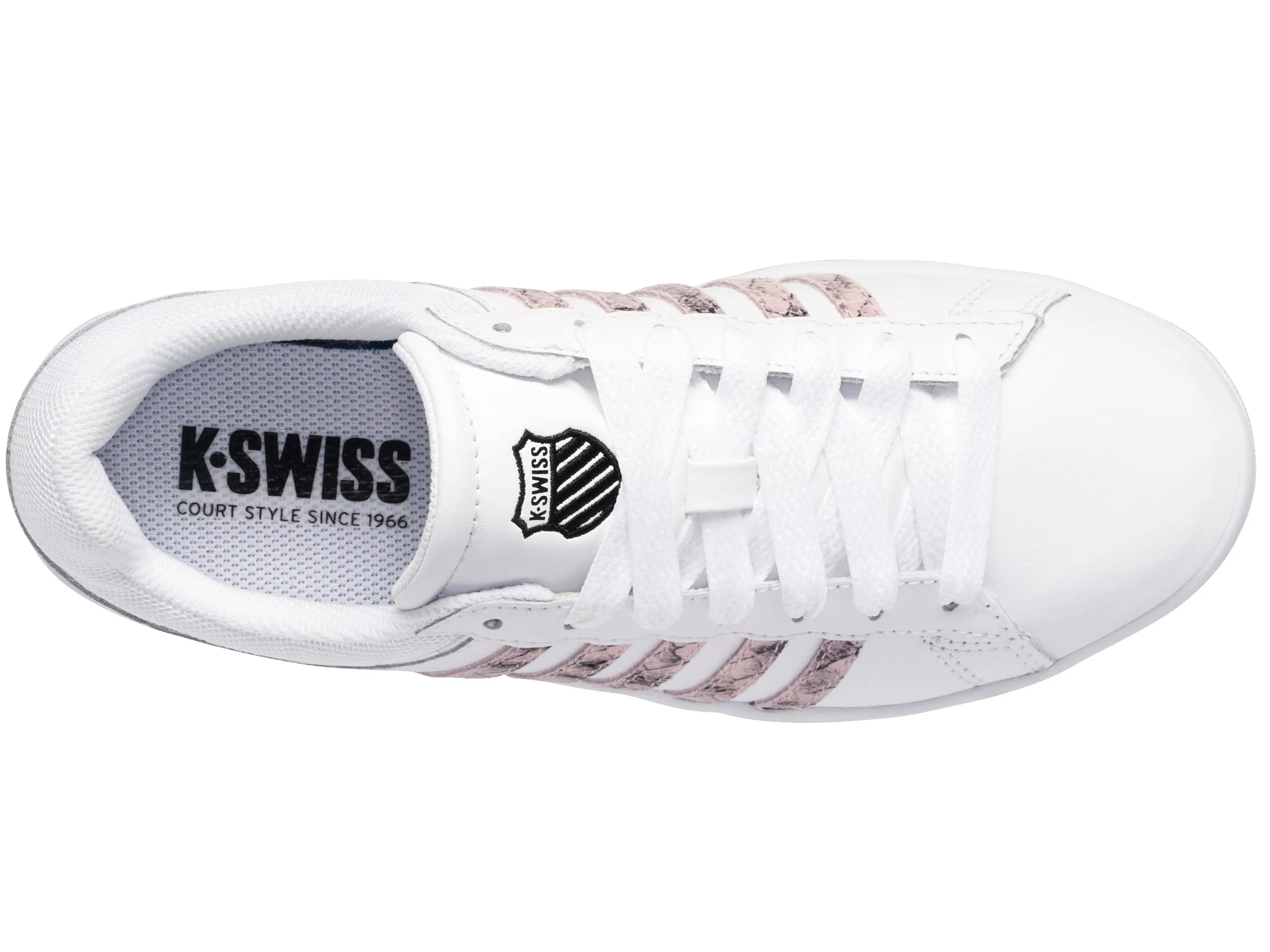 96154-186-M | COURT WINSTON | WHITE/PINK SNAKE