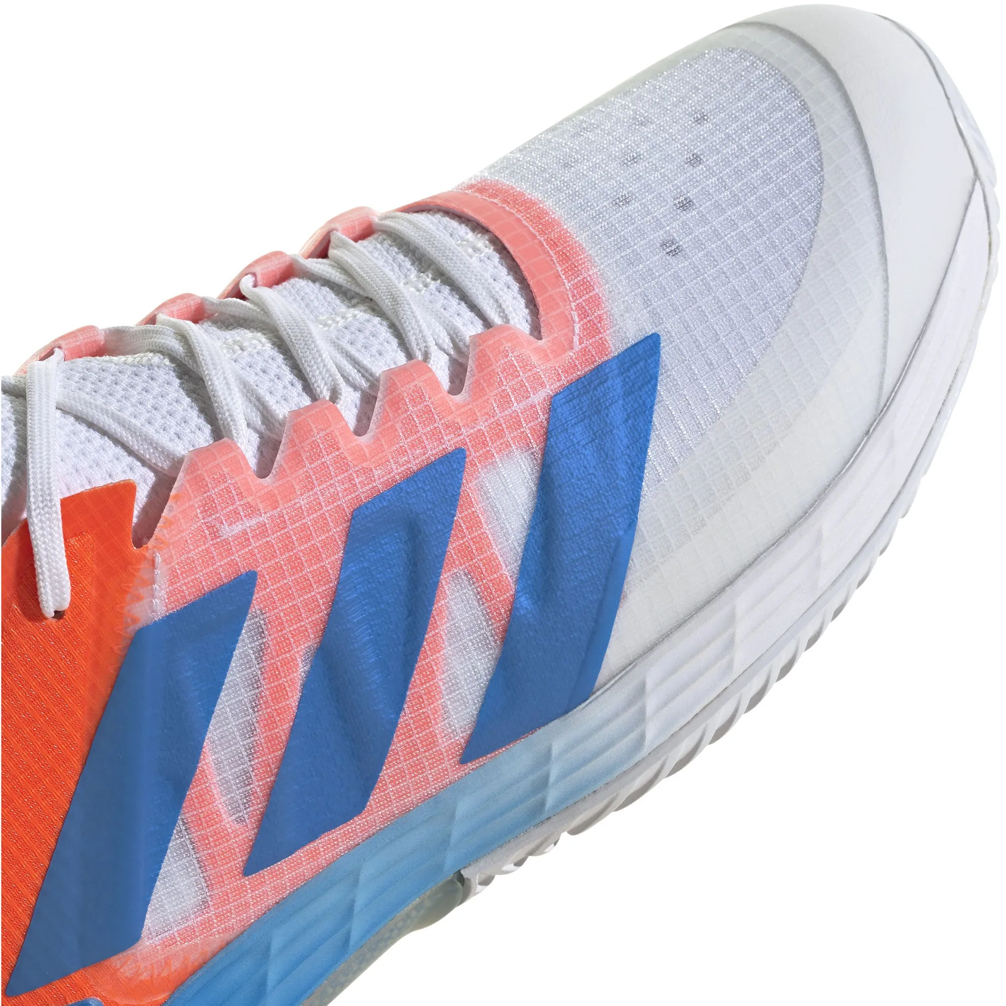 Adidas Adizero Ubersonic 4 White-Blue-Red Mens Tennis Shoes