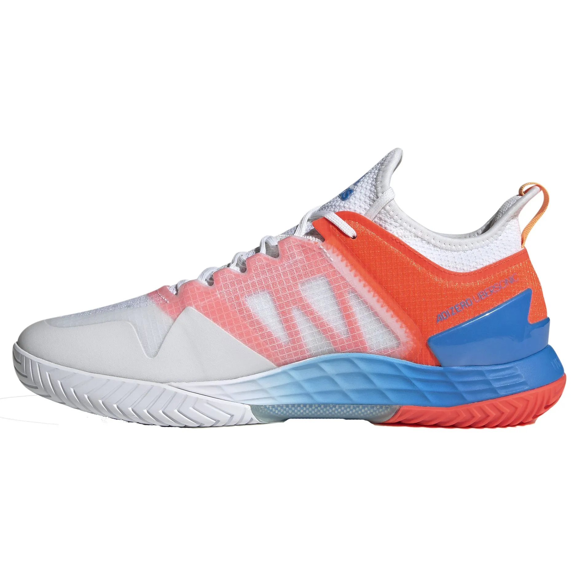 Adidas Adizero Ubersonic 4 White-Blue-Red Mens Tennis Shoes