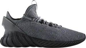 Adidas Tubular Doom Sock Primeknit 'Grey Black' Sneakers, Gray