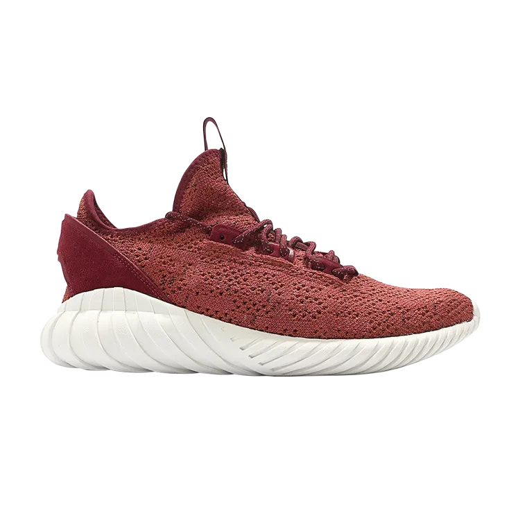 Adidas Tubular Doom Sock Primeknit 'Russet' Sneakers, Red