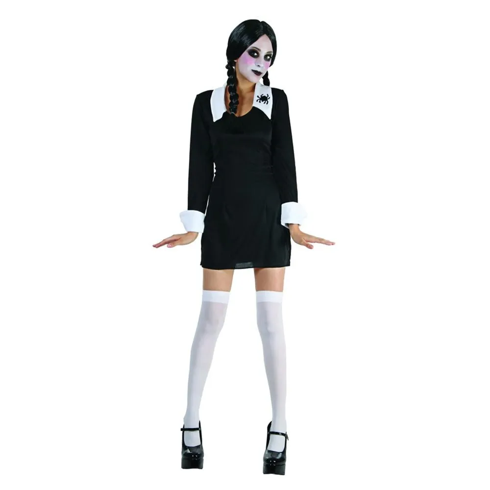 Adult Wednesday Addams Family Style Costume