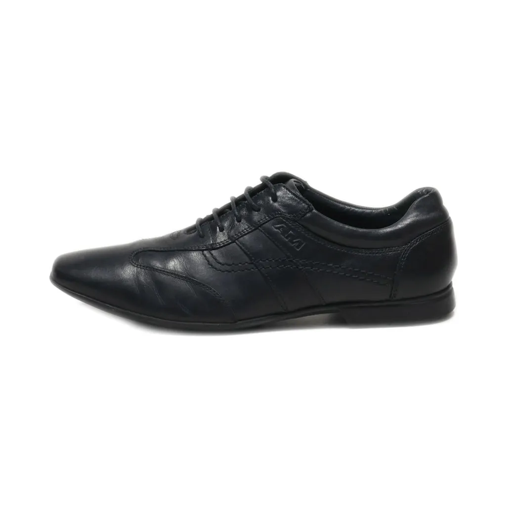 Am Shoe Company Formal Lace Ups Leather Black Colour For Men