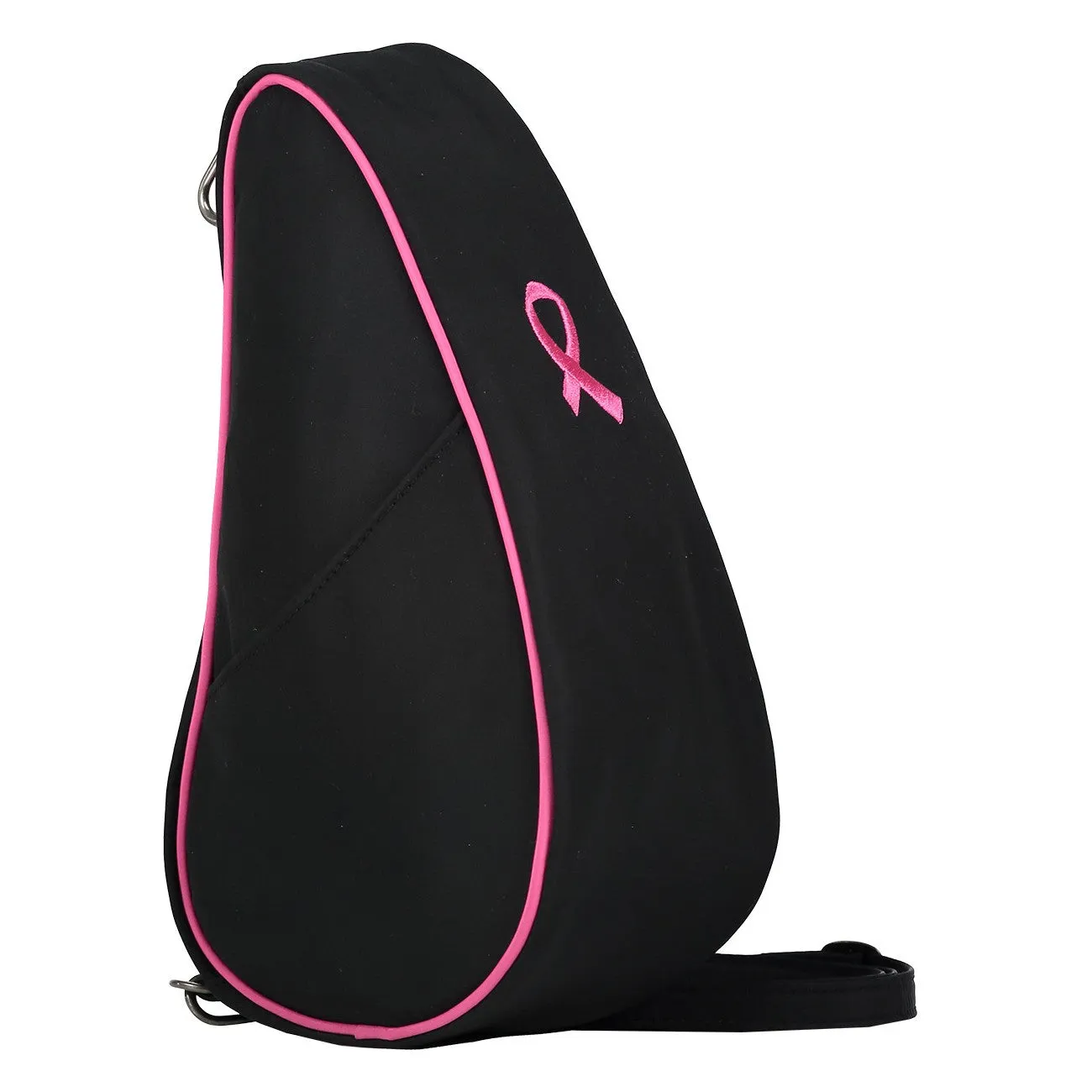 Ameribag Microfiber Large Baglett Breast Cancer Cause - Black/Pink