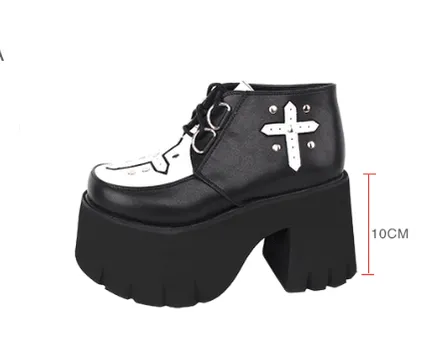 Angelic Imprint~Gothic Lolita Cross Classic Platform Shoes