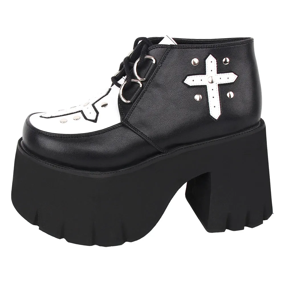 Angelic Imprint~Gothic Lolita Cross Classic Platform Shoes