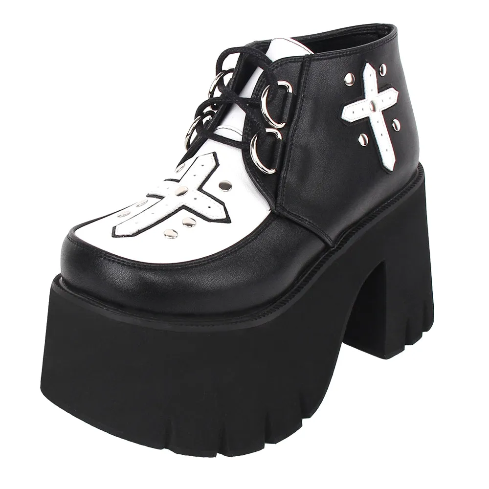 Angelic Imprint~Gothic Lolita Cross Classic Platform Shoes