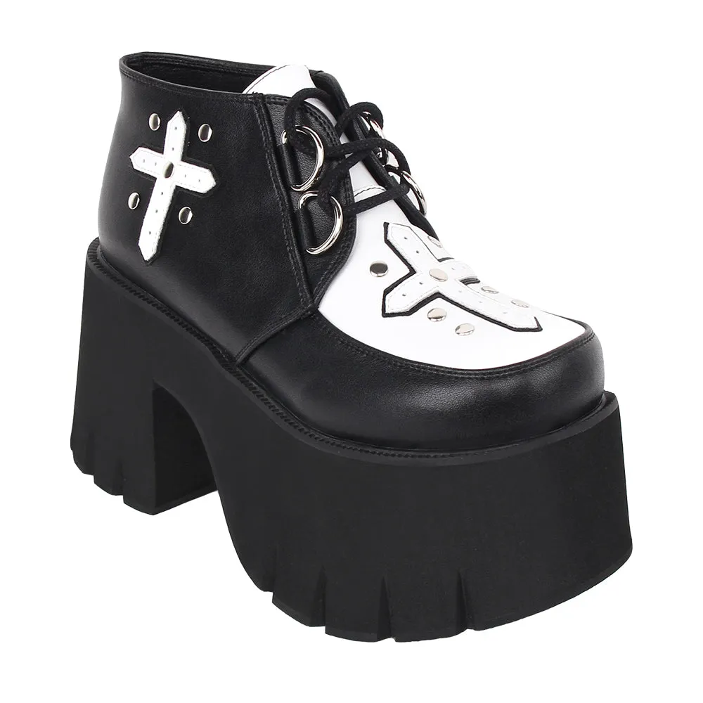 Angelic Imprint~Gothic Lolita Cross Classic Platform Shoes