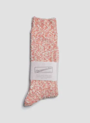 Anonymous Ism Lightweight Slub Crew Sock in Orange