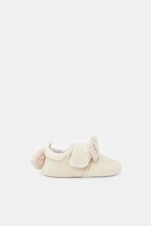 Baby Cream Bunny Pram Shoes