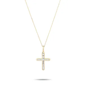 Baguette Cross Necklace