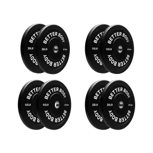 Better Bumper Plates | Full Set | 10 - 45lbs | Two Per Size