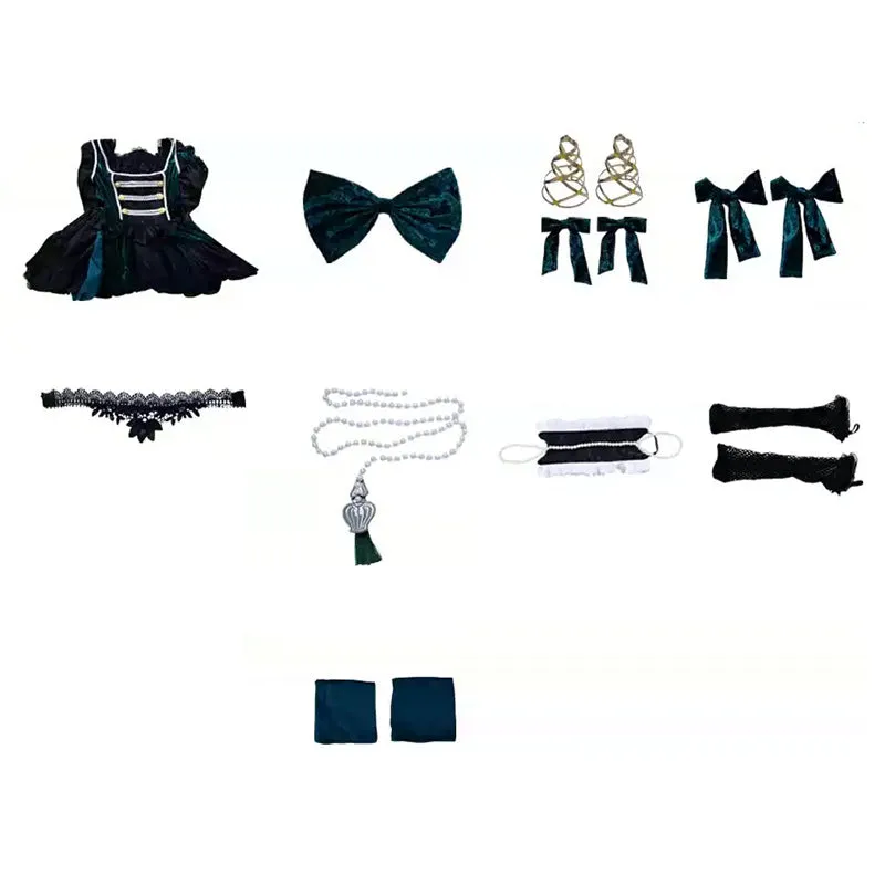 Black Butler Ciel Phantomhive Sieglinde Sullivan Emerald Witch Cosplay Costume