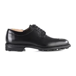 Black Derby Shoes - Rubber outsole - KENT GOMME COUNTRY