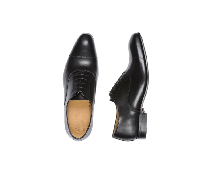 Black II leather Men&#039;s Oxford shoes - Leather outsole - BRISBURY