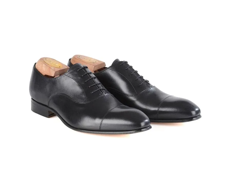 Black II leather Men&#039;s Oxford shoes - Leather outsole - BRISBURY