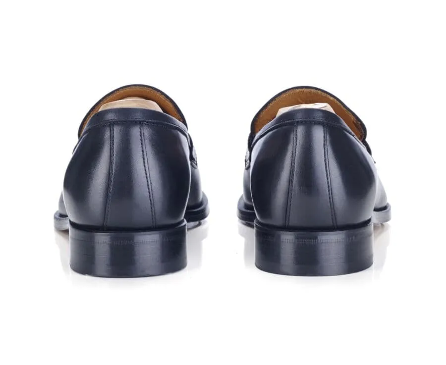 Black leather men&#039;s loafers - DIXTON