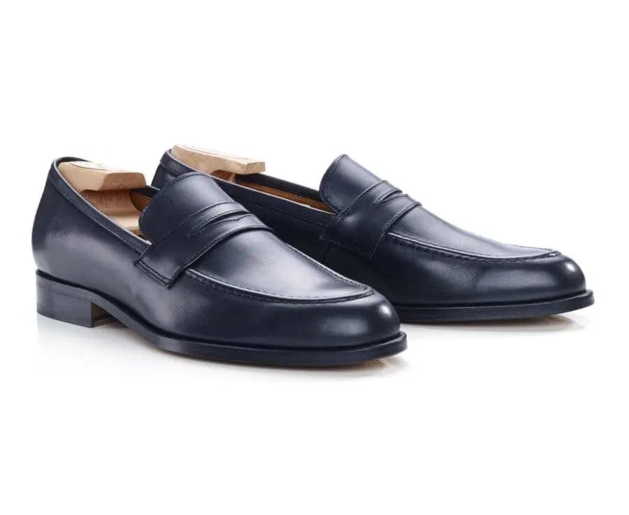 Black leather men&#039;s loafers - DIXTON