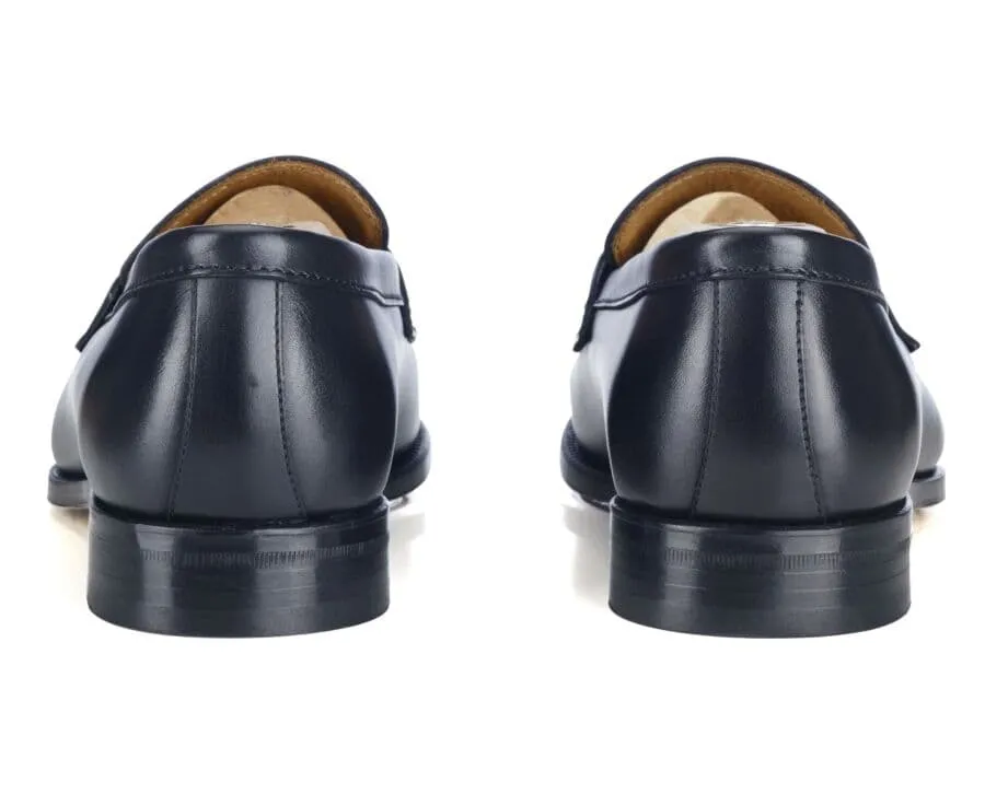 Black leather Men&#039;s penny loafers - WEMBLEY CLASSIC