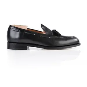 Black leather Men&#039;s Tassel loafers - PICADILLY