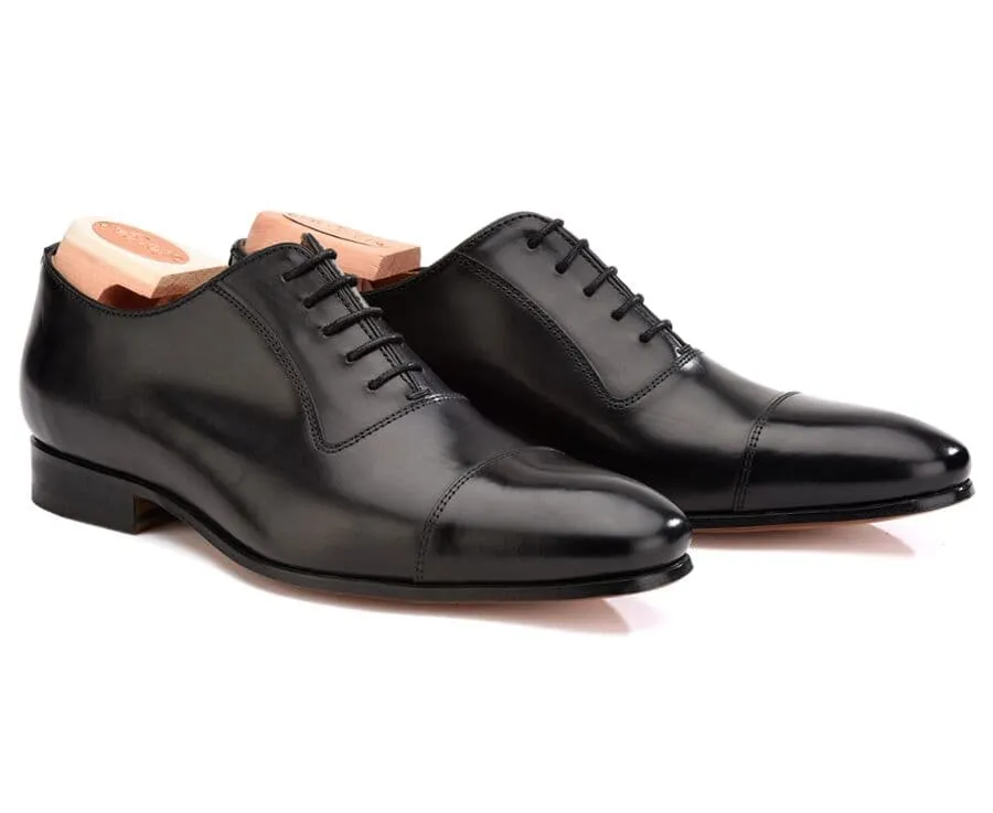 Black Men&#039;s Oxford shoes - Leather outsole - RINGWOOD