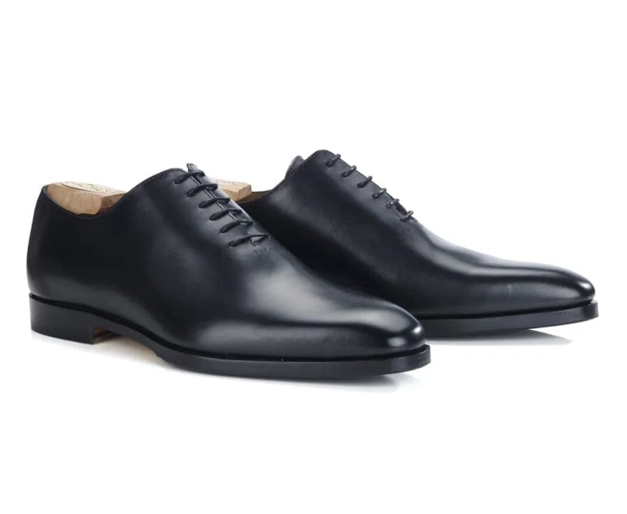 Black Men&#039;s Oxford shoes - Leather sole with pad - BELLAGIO PATIN