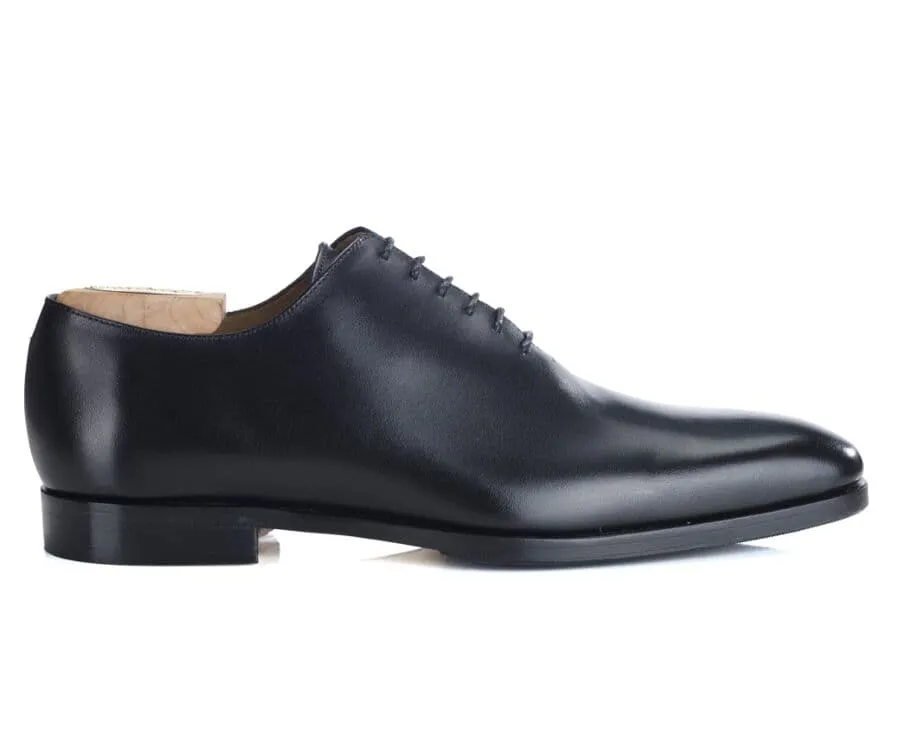 Black Men&#039;s Oxford shoes - Leather sole with pad - BELLAGIO PATIN