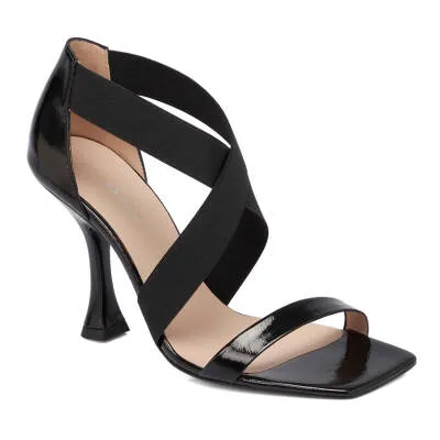 Black Patent Leather Women's Evening Shoes - SCB-A67399