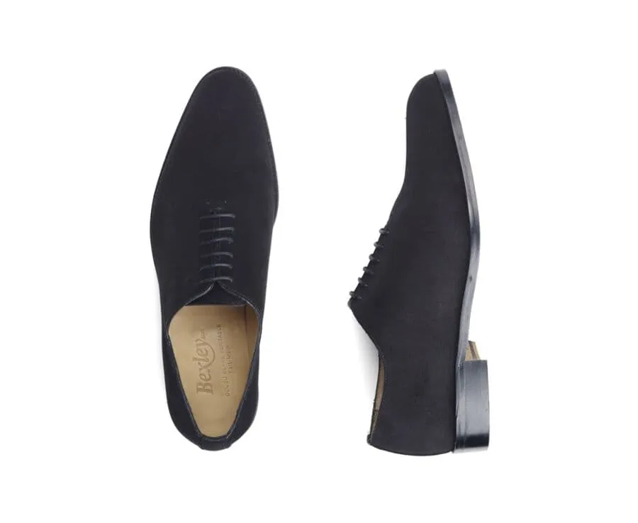 Black suede Oxford shoes - Leather outsole - PETER