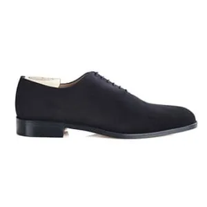 Black suede Oxford shoes - Leather outsole - PETER