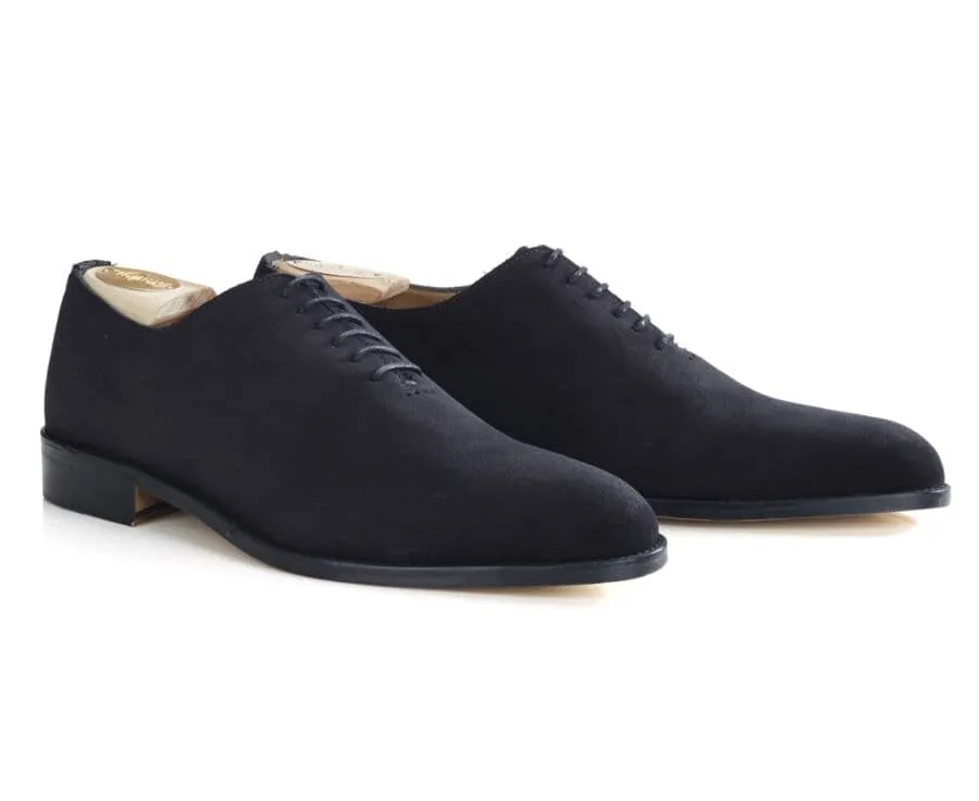 Black suede Oxford shoes - Leather outsole - PETER