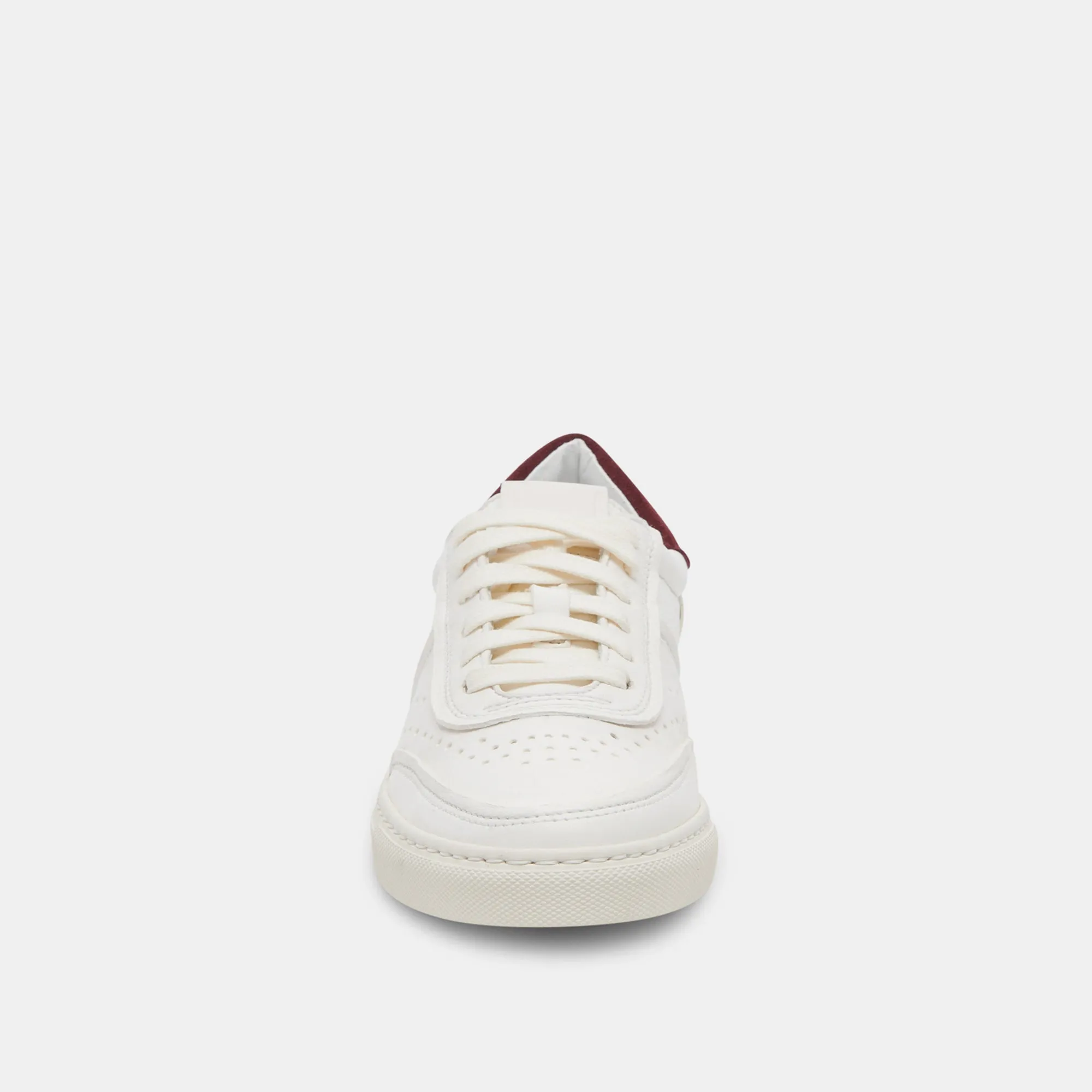 BODEN SNEAKERS WHITE MAROON LEATHER