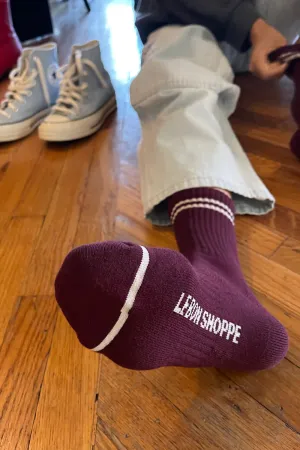 Boyfriend Socks - Maroon