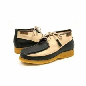 British Walkers Knicks Men's Brown Suede and Beige Leather