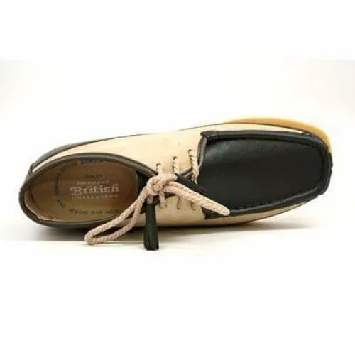 British Walkers Knicks Men's Brown Suede and Beige Leather