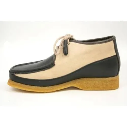 British Walkers Knicks Men's Brown Suede and Beige Leather