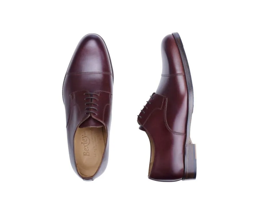 Burgundy Derby Shoes - Rubber pad - MAYFAIR CLASSIC PATIN