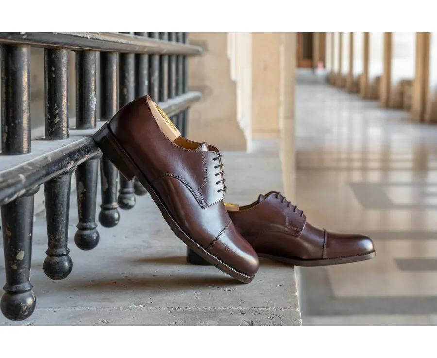 Burgundy Derby Shoes - Rubber pad - MAYFAIR CLASSIC PATIN