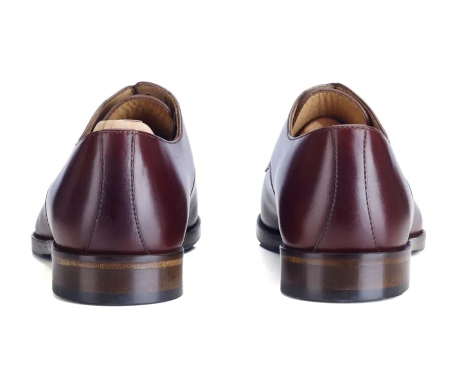 Burgundy Derby Shoes - Rubber pad - MAYFAIR CLASSIC PATIN