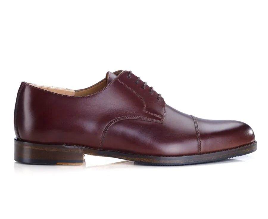 Burgundy Derby Shoes - Rubber pad - MAYFAIR CLASSIC PATIN