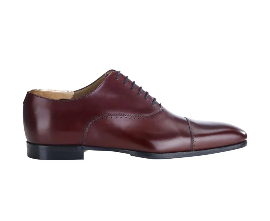 Burgundy Oxford shoes - Leather outsole - STRESA