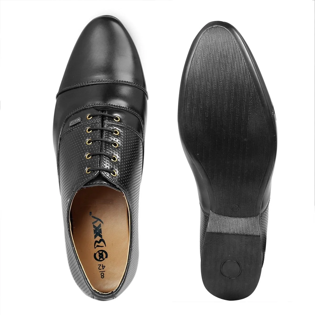 BXXY Men's 9 cm (3.5 Inch) Hidden Height Increasing Casual Oxford Lace-Up Shoes