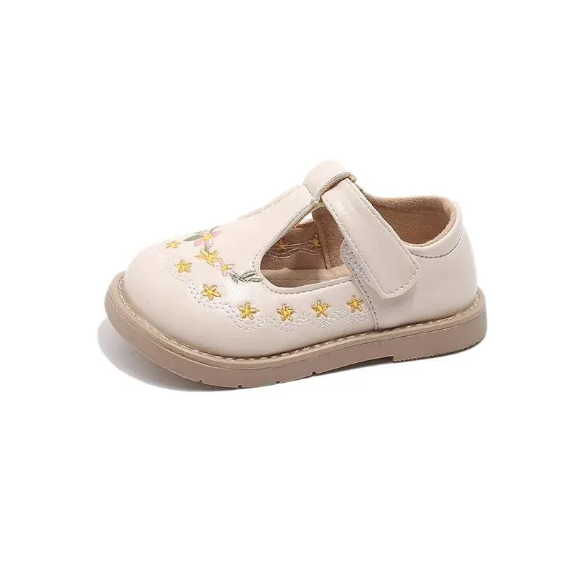 Children's Casual Shoes For Girls - Chic Leather Flat - TSS260