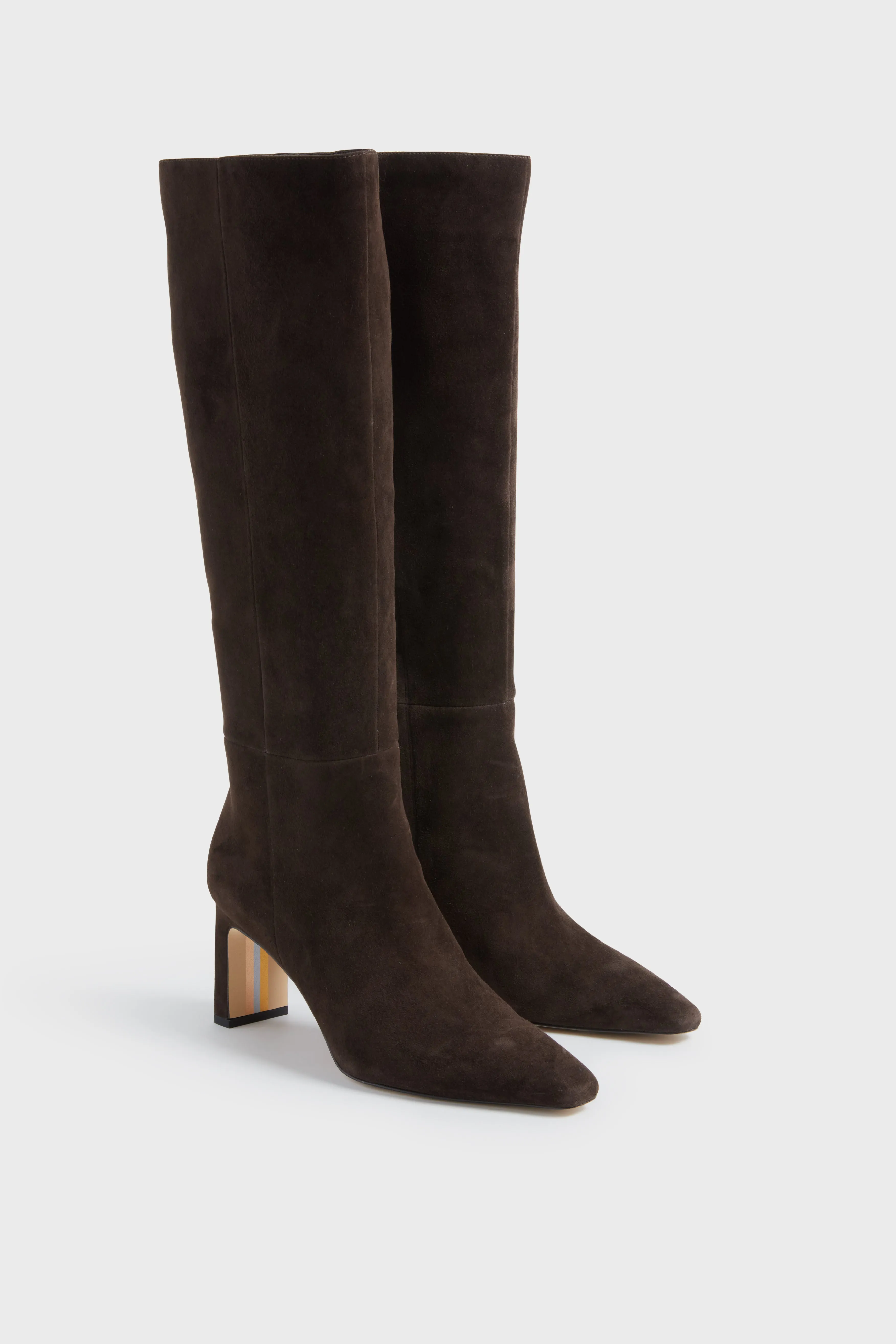 Chocolate Brown Sylvia Extended Calf Boots