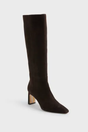 Chocolate Brown Sylvia Extended Calf Boots