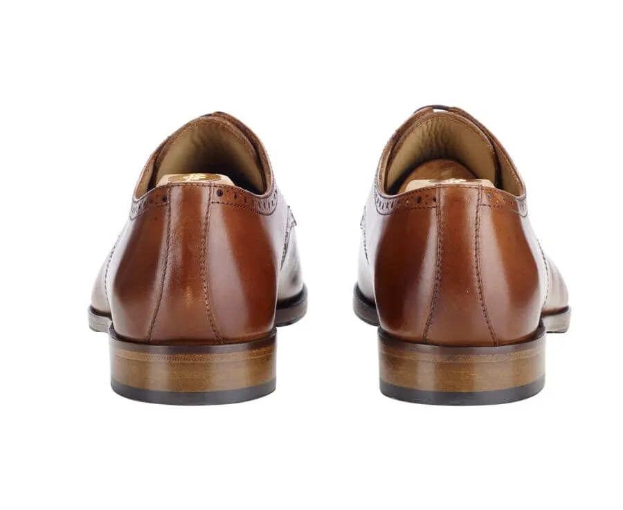 Chocolate Derby Shoes - Leather outsole &amp; rubber pad - BALDERTON PATIN