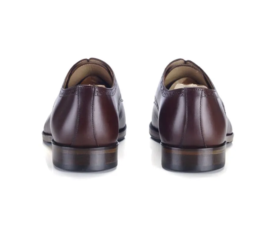 Chocolate Derby Shoes - Leather outsole &amp; rubber pad - BALDERTON PATIN